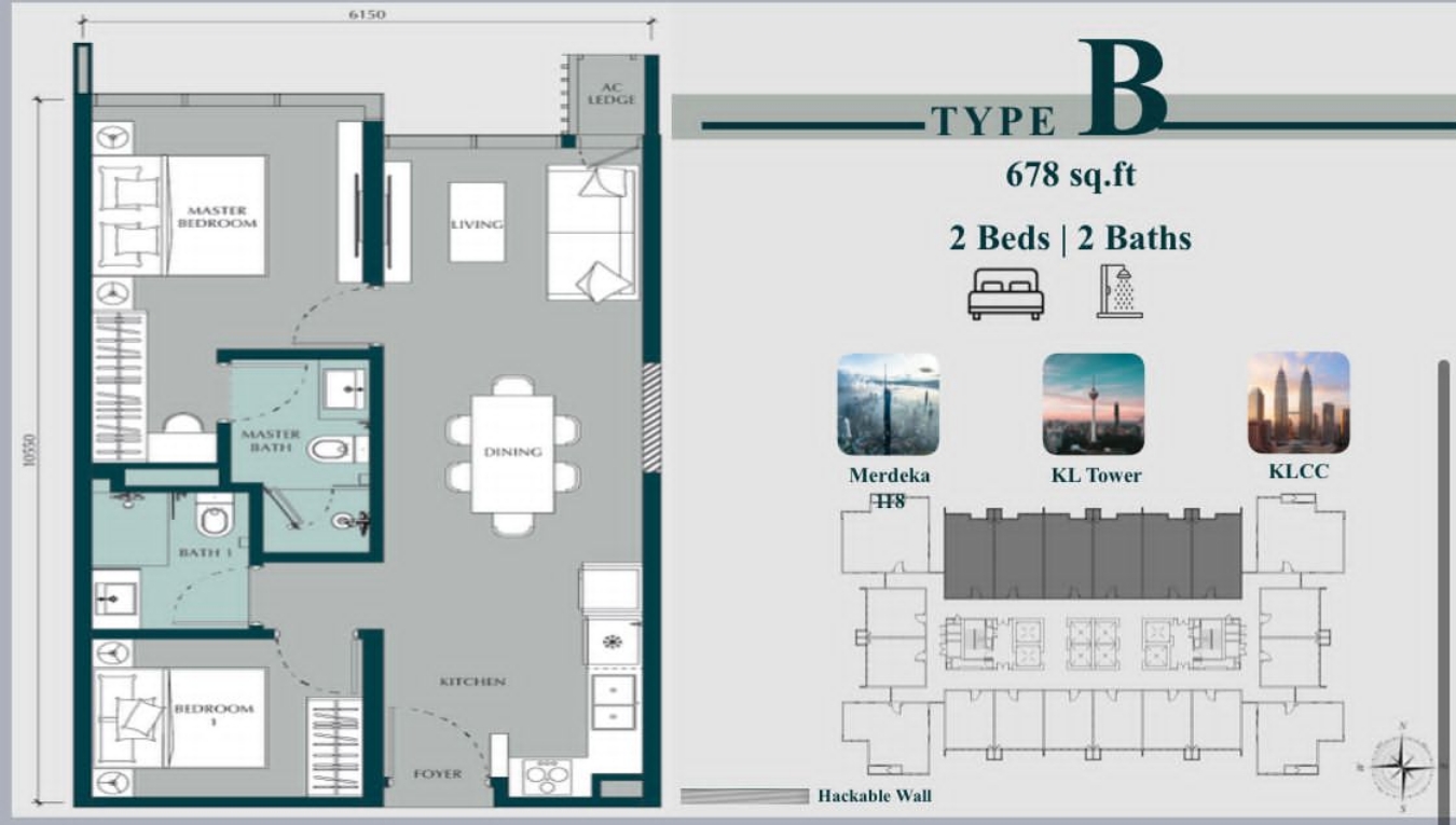 Bukit Bintang Luxury Residences Layout Plans