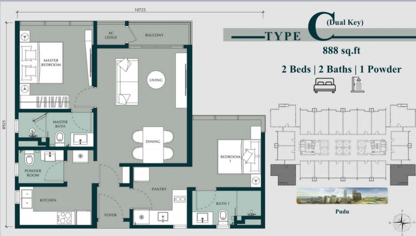 Bukit Bintang Luxury Residences Layout Plans