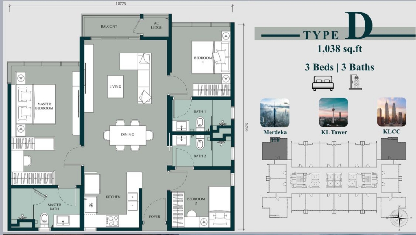 Bukit Bintang Luxury Residences Layout Plans